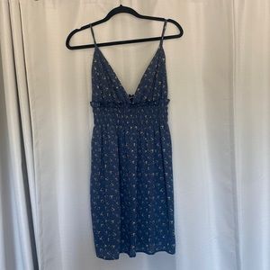 Blue with flowers Shein Dress